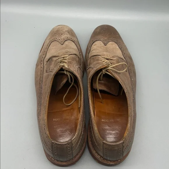 Allen Edmonds Shannon Drive Oxford Shoes Sz 15 D Longwing Tan Men's